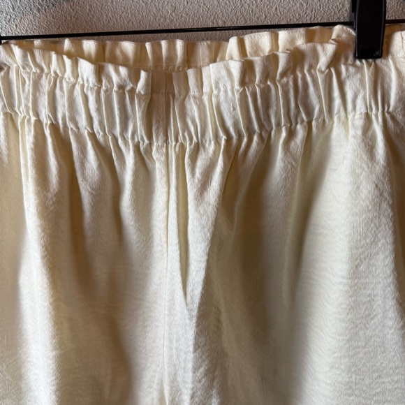 NWOT Aday Kick Back Pants Cream Stretch Linen Business Casual Women’s Size Large - Picture 7 of 13